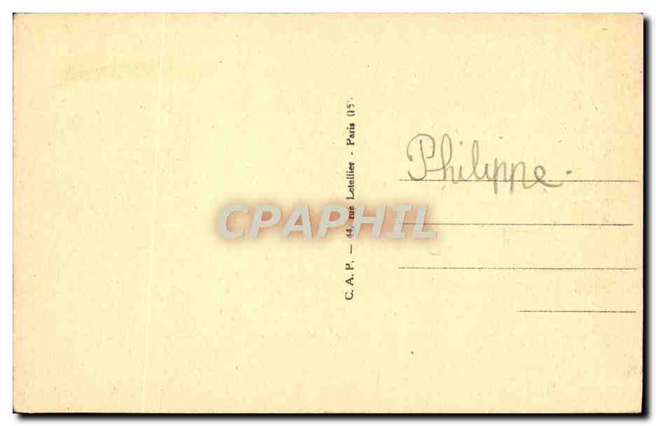 CPA Versailles Le Letit Trianon Cote Du Parc — Verso
