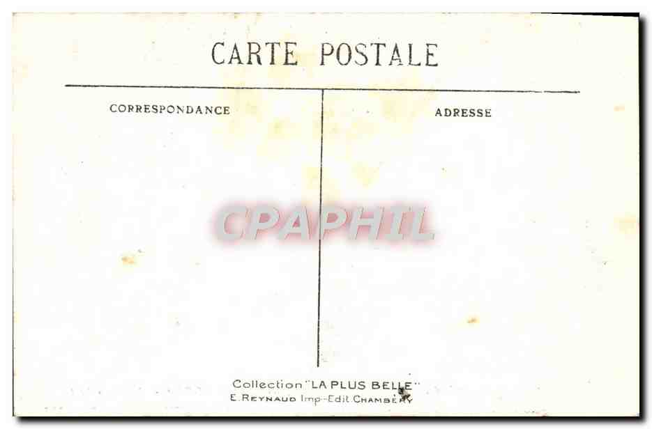 CPA Le Bourget du Lac Cygne Cafe Restaurant Perrier  — Rückseite