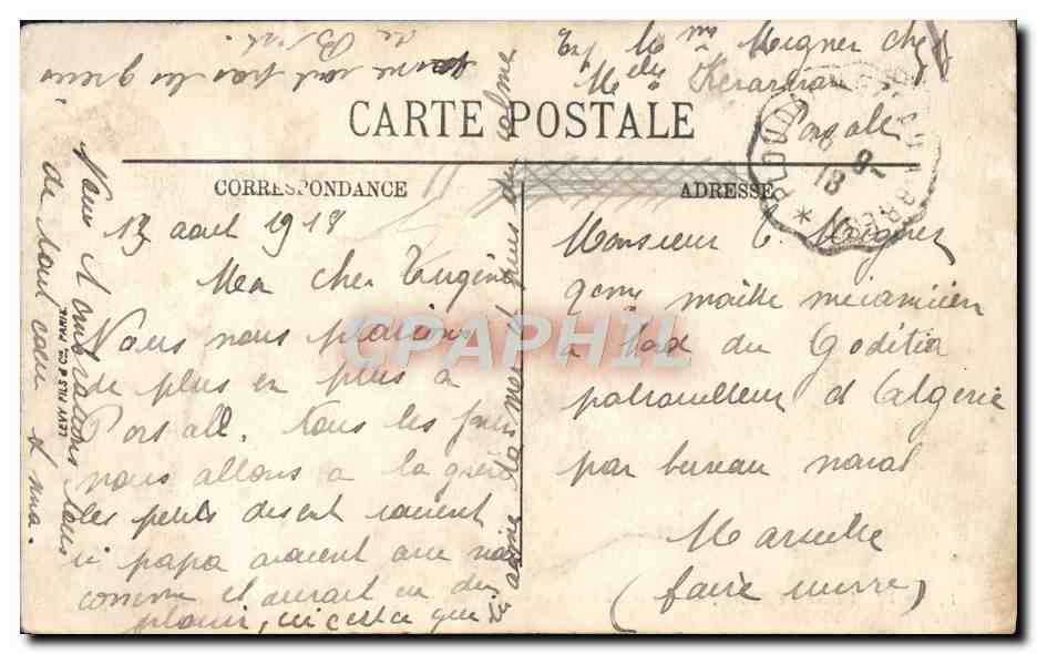 CPA Ploudalmezeau Rutnes du Chateau de Pratmeur — Rückseite