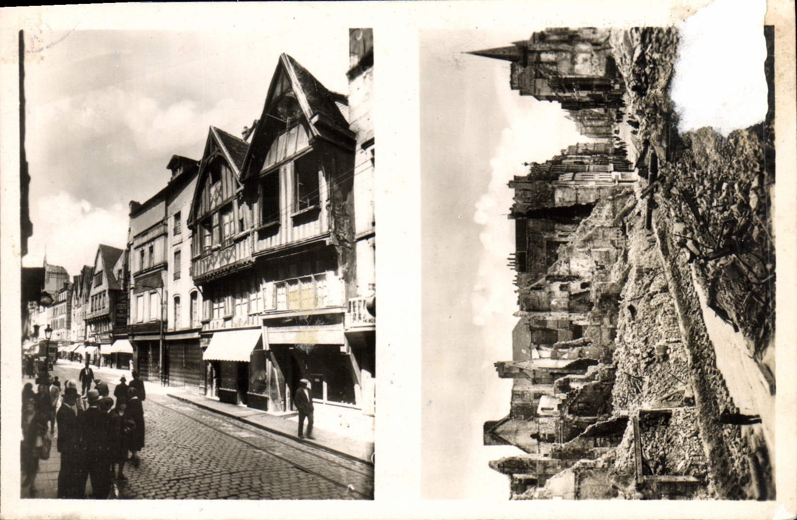 CPM Caen Vieilles Maisons Rue St Pierre
