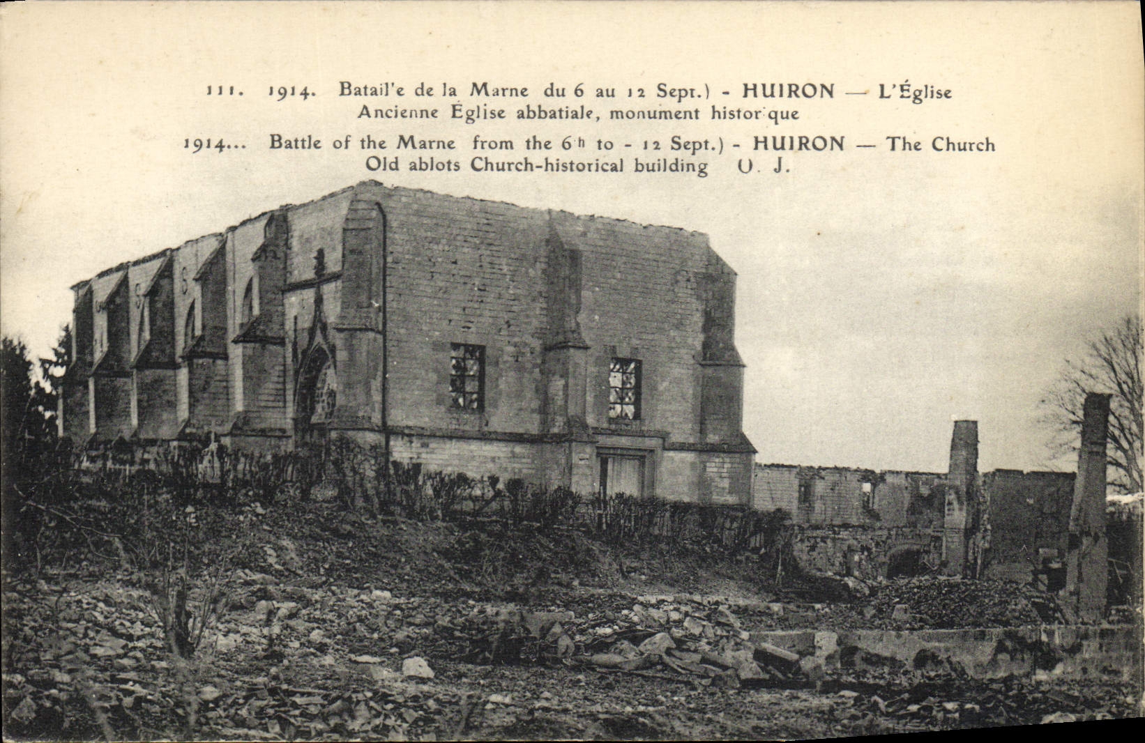 Huiron — Die zerstörte Abteikirche — O.J.