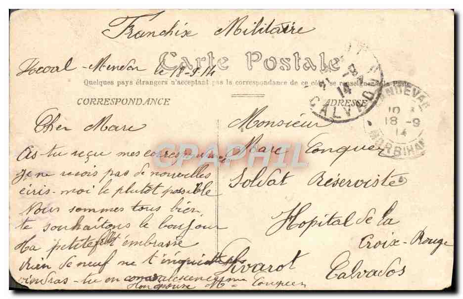 CPA Paris Janvier Fevrier 1910 Les Inondations — Rückseite