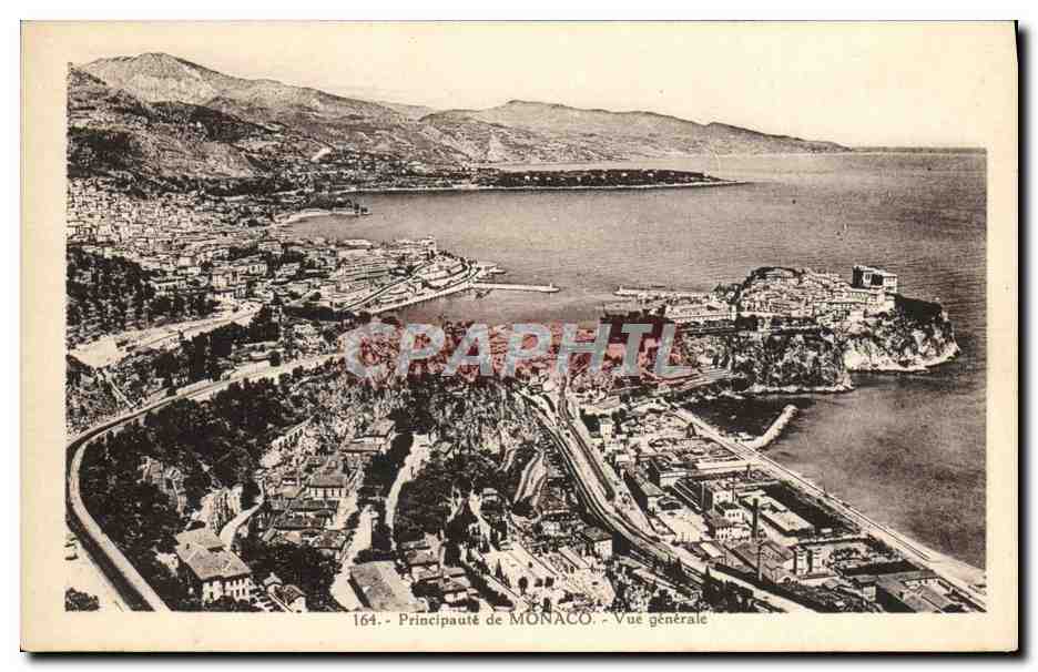 CPA Principaute de Monaco Vue generale