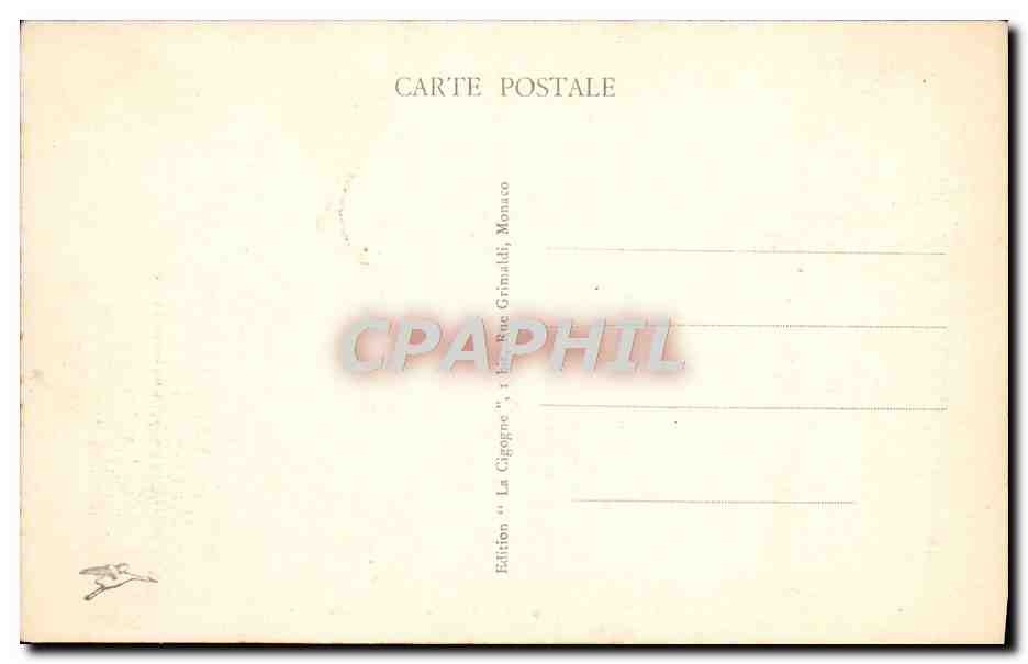 CPA Principaute de Monaco Vue generale — Rückseite