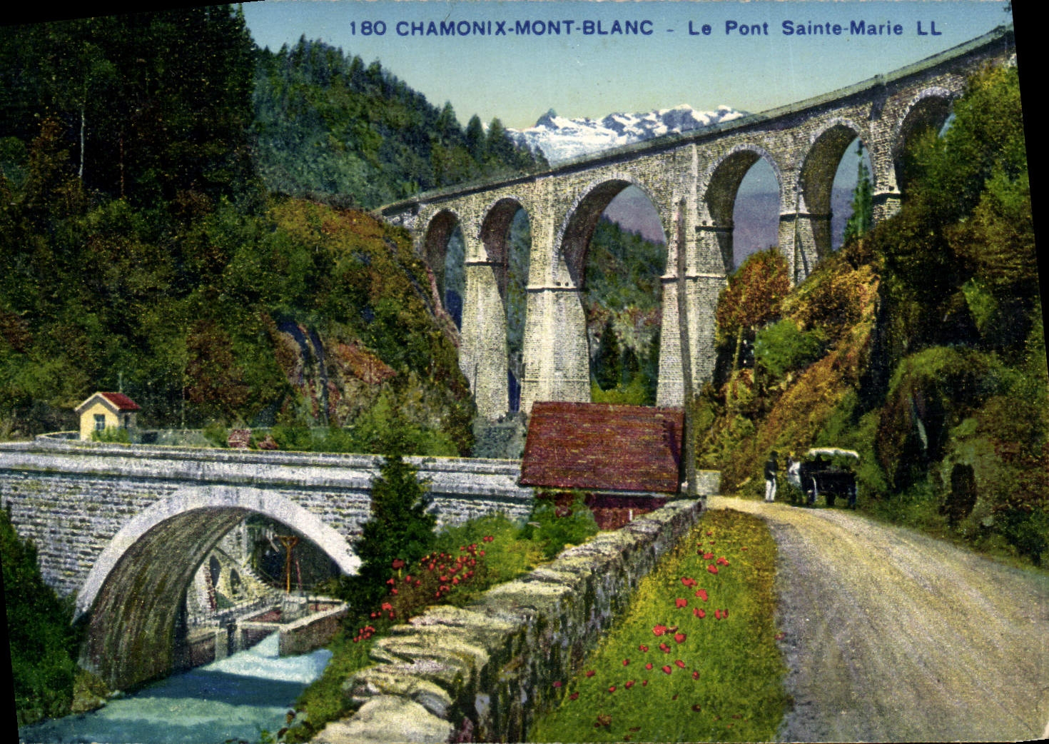 CPA Chamonix Mont Blanc Le Pont Sainte Marie
