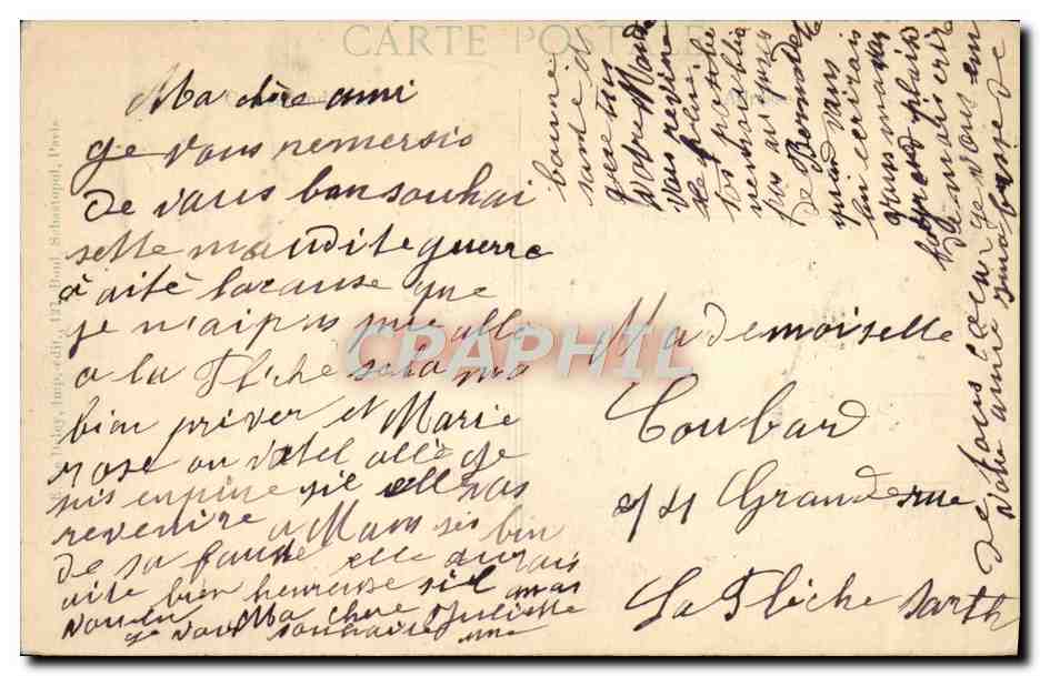 CPA Bombardement de Reims La Cathedrale en feu Militaria — Rückseite