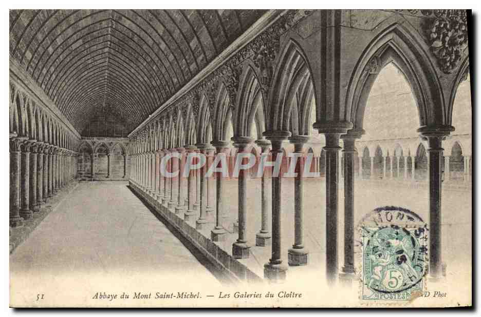 Abtei Mont-Saint-Michel — Die Galerien des Klosters — D. Phot