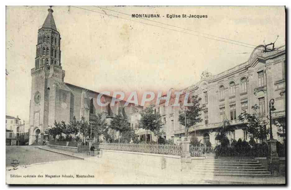 Montauban - Église Saint-Jacques — Édition spéciale des Magasins Réunis, Montauban