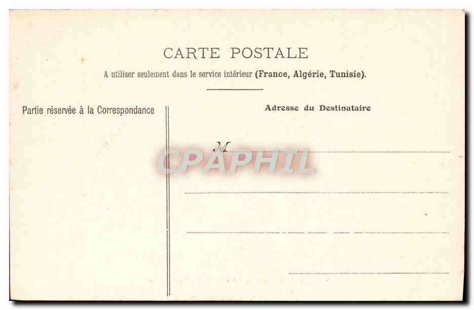 CPA Vue generale de Moulins prise de l'eglise Saint Pierre — Verso