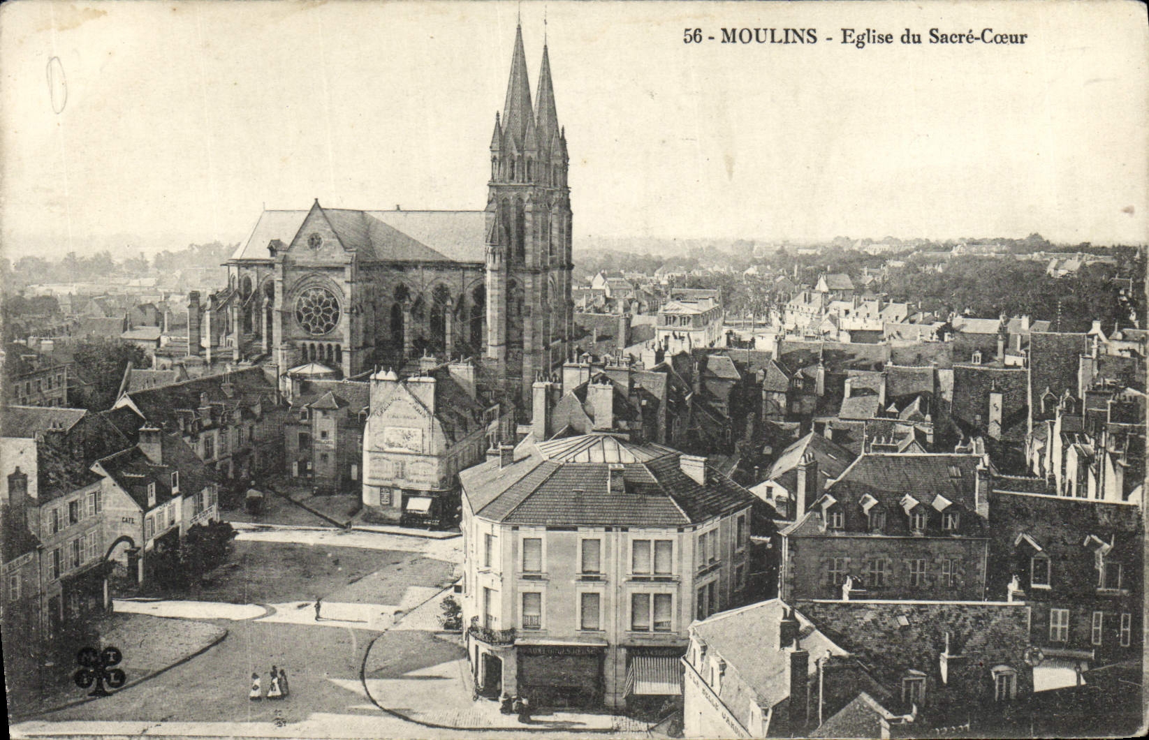 CPA Moulins Eglise du Sacre Coeur