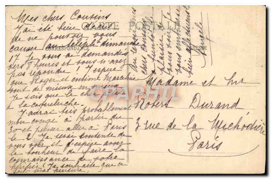 CPA Moulins Monument des Combattants Enfants Militaria — Verso