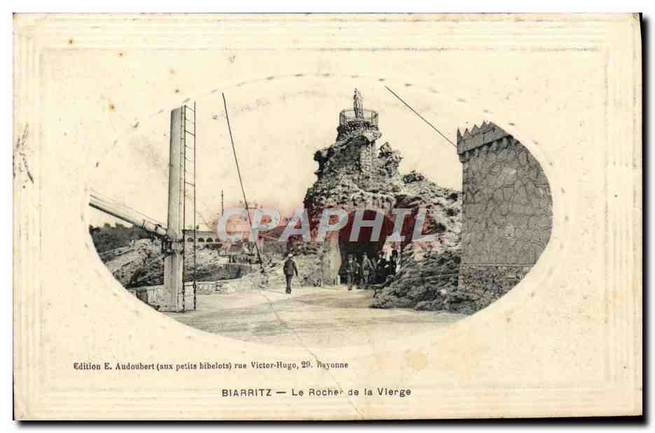 CPA Biarritz Le Rocher de la vierge