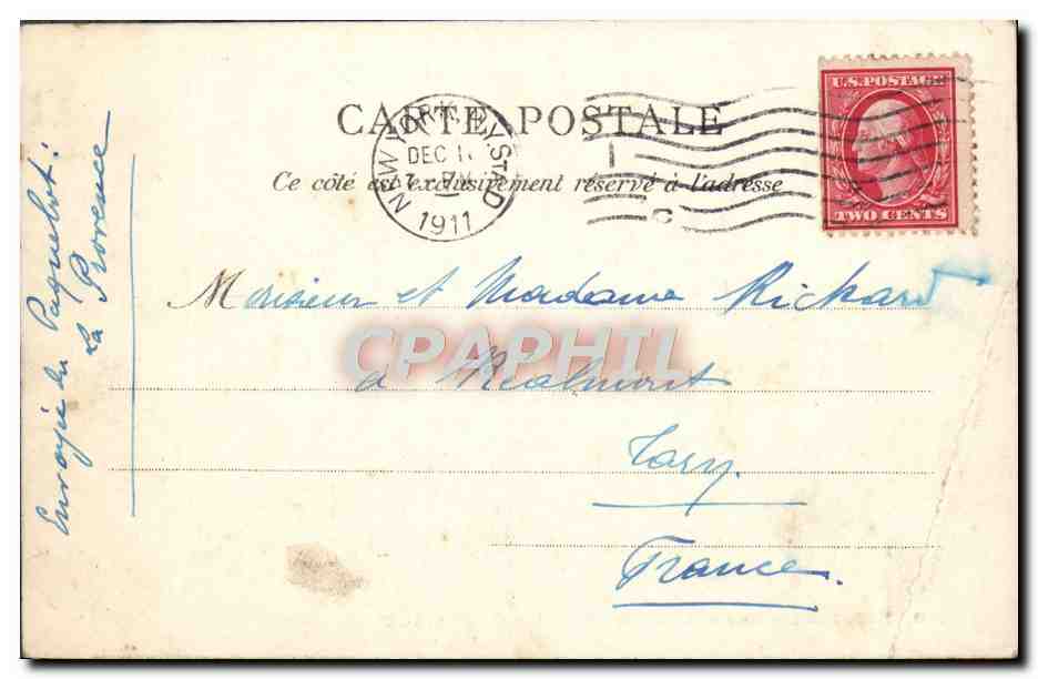 CPA Paris Les Arenes Romaines Rue Monge Enfants — Verso