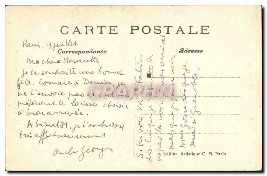 CPA Musee Du Louvre Chardin La Pourvoyeuse Paris  — Rückseite