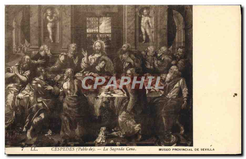 CPA Cespedes La Sagrada Cena Museo Provincial De Sevilla