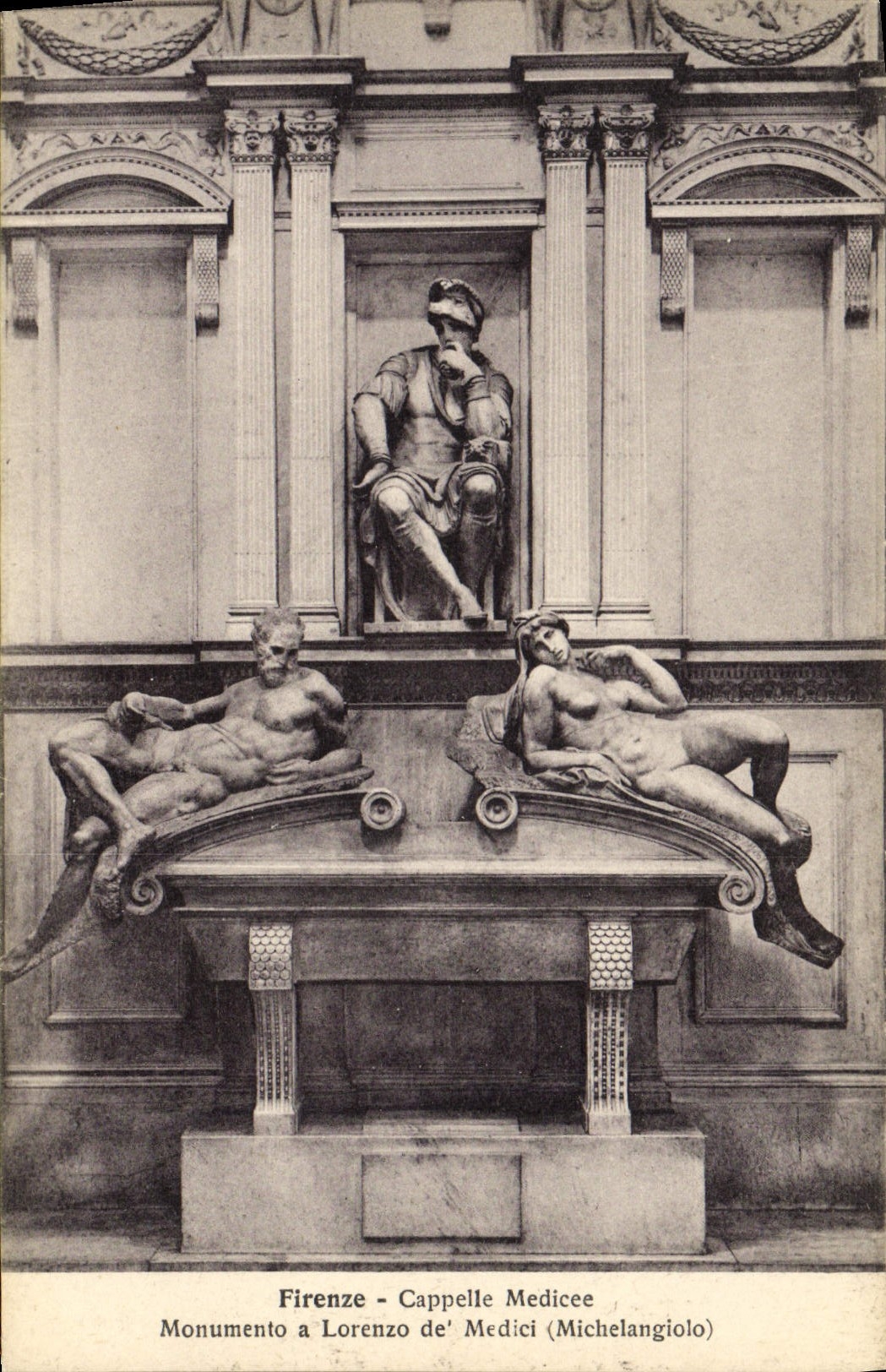 Firenze - Cappelle Medicee - Monumento a Lorenzo de' Medici (Michelangiolo)
