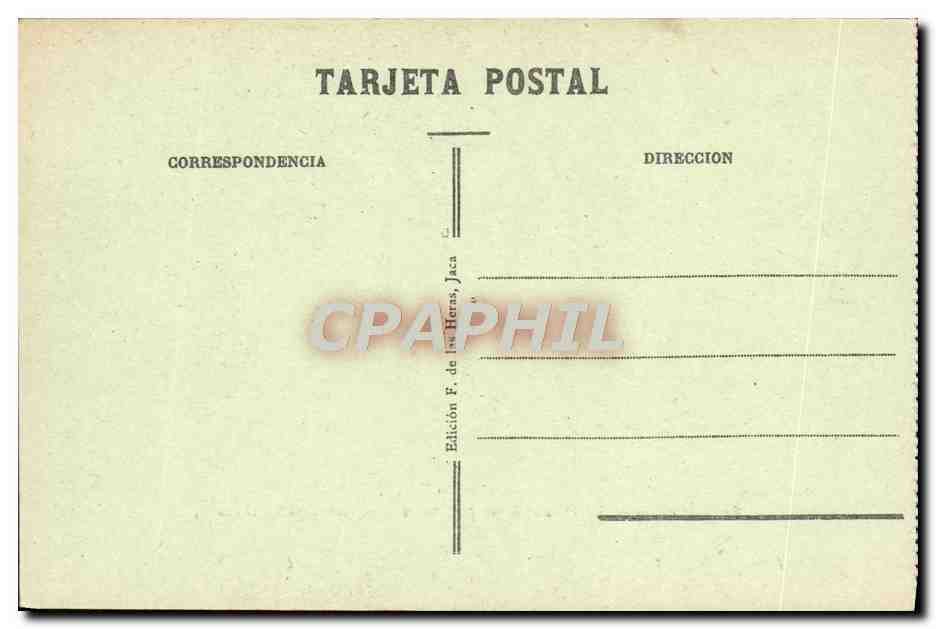 CPA Martirio De Sta Orosia  — Verso