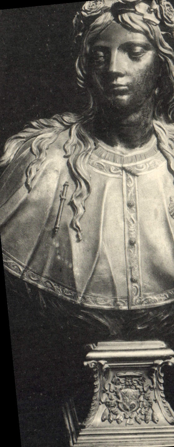 Büste der Heiligen Rosalie — 17. Jahrhundert — Phototypia Thomas, Barcelona