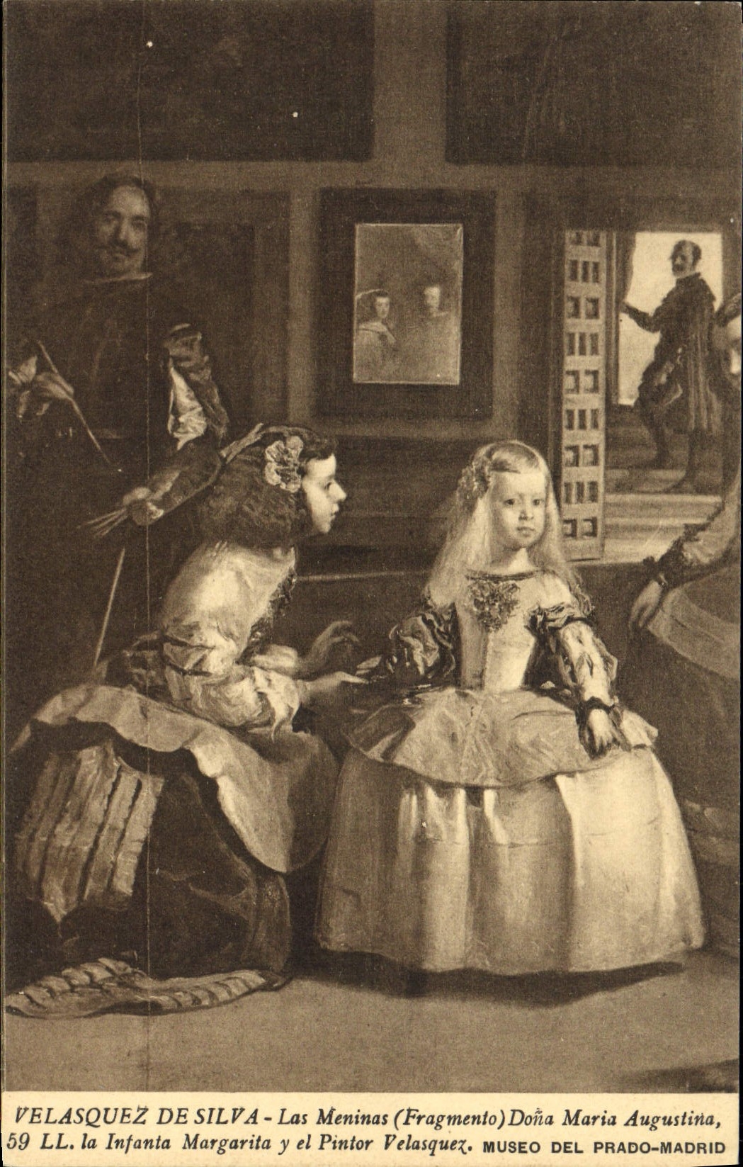 CPA Velasquez De Silva Las Meninas Dona Maria Auguslina Ll La Infanta Margarita