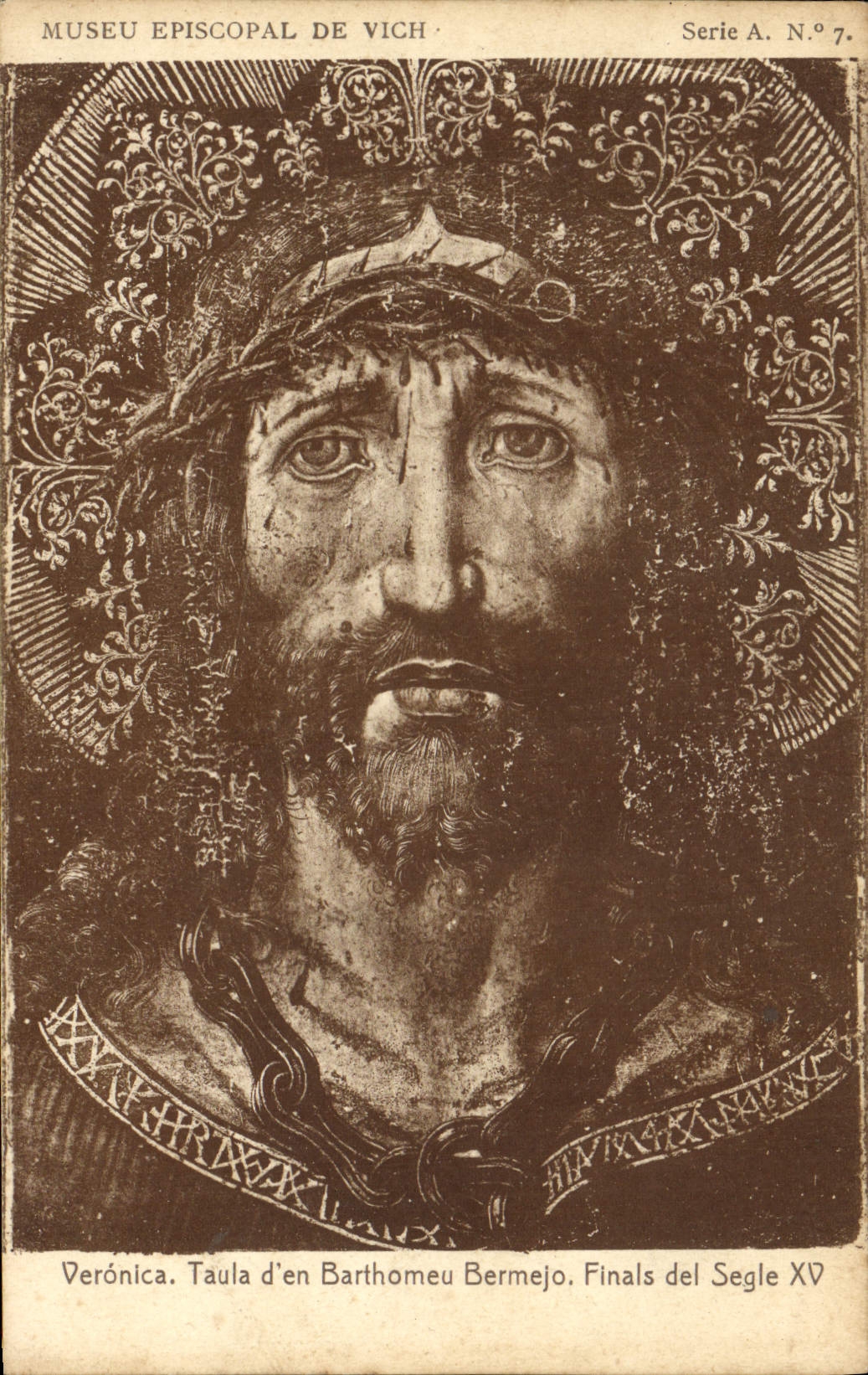 CPA Museu Episcopal De Vich Veronica Taula D En Barthomeu Bermejo Finals Del Segle XV