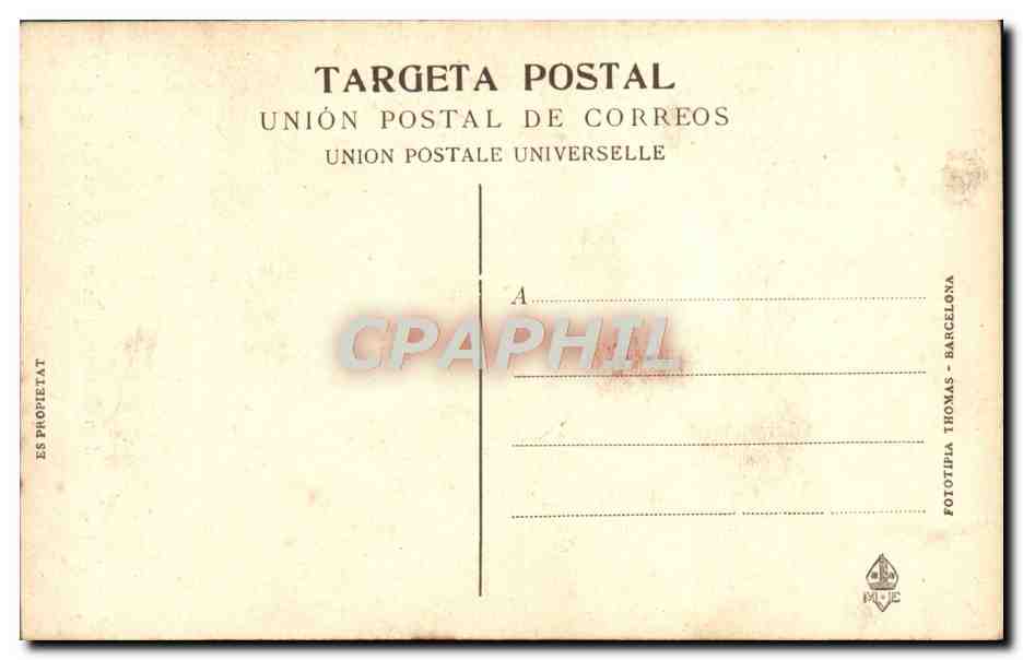 CPA Museu Episcopal De Vich Veronica Taula D En Barthomeu Bermejo Finals Del Segle XV — Verso