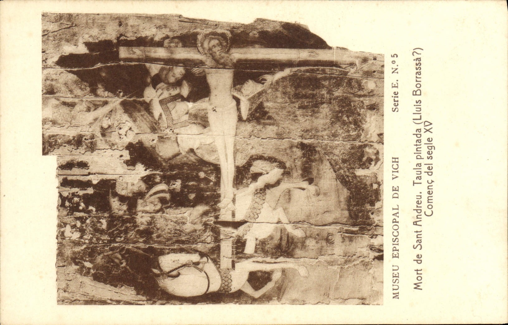 CPA Museu Episcopal De Vich Mort de Sant Andreu Taula Pintada Comenc Del Segle XV