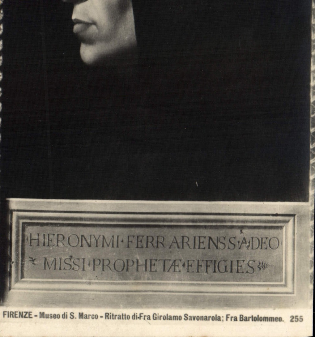 CPA Firenze Museo Di S Marco Ritratto Di Fra Girolamo Savonarola Fra Bartolommeo