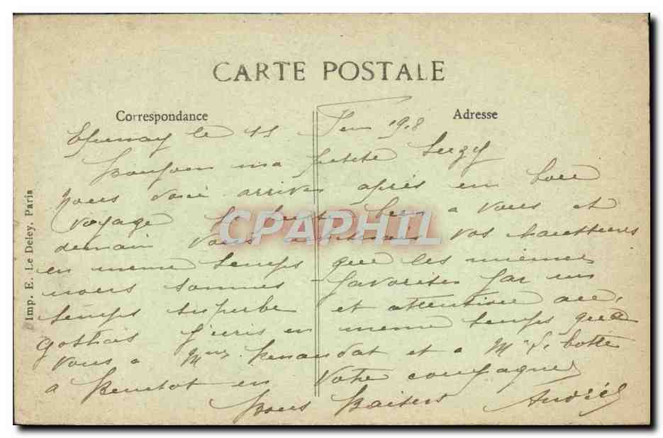 Enghien-les-Bains — Le Casino — B.D. n°11 — Rückseite