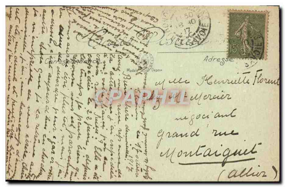 CPA Thonon Les Bains Le Chateau Et Station Du Funiculaire — Verso