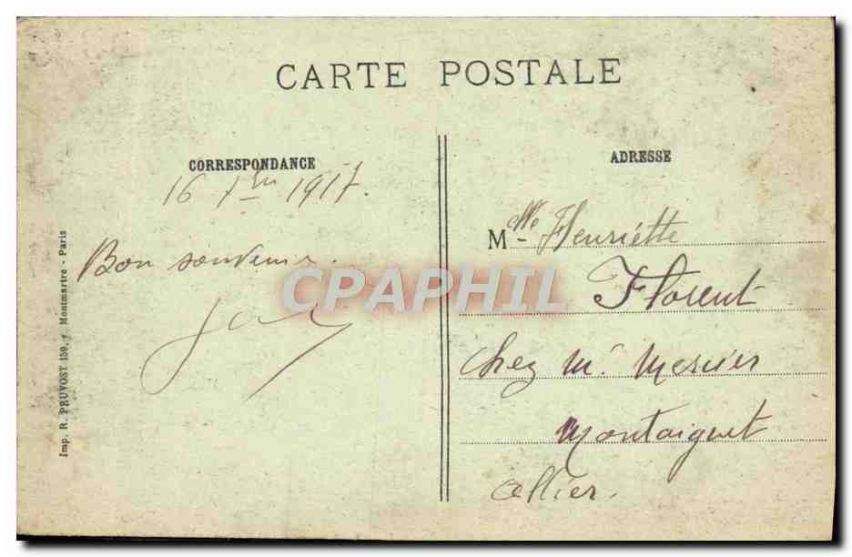 CPA Guerre Europeenne Reims bombarde Place Royale Et Rue Ceres Reims Militaria  — Verso