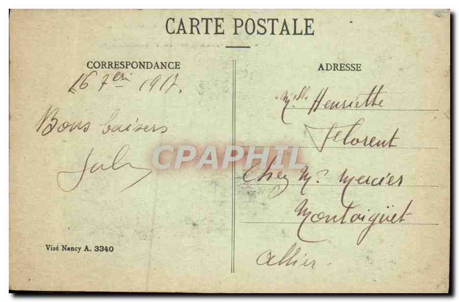 CPA Reims Dans Ses Annees De Bombardements Place Du Parvis Jeanne d'Arc  — Rückseite