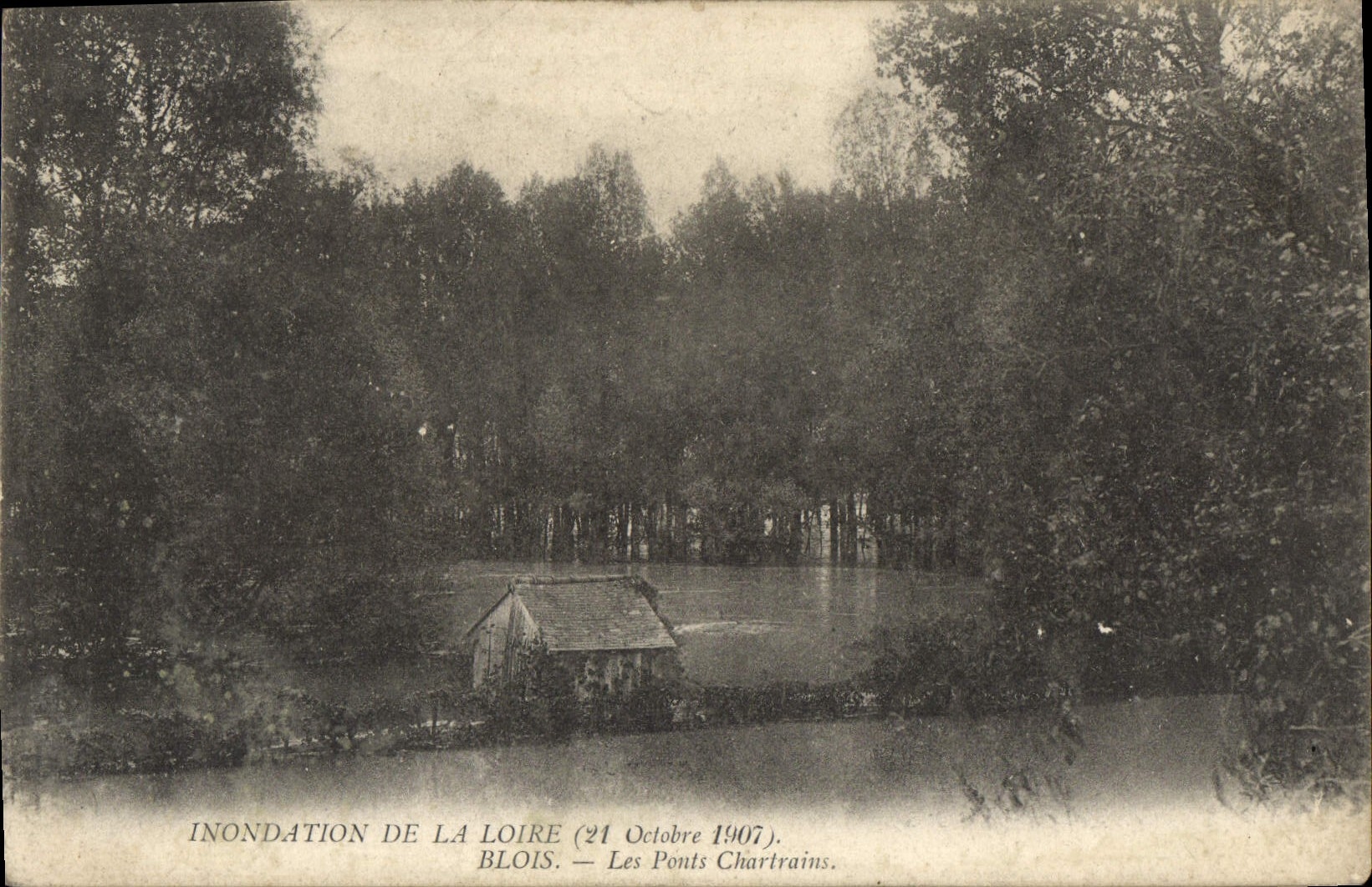 CPA Inondation De La Loire Octobre Blois Les Ponts Chartrains 21 octobre 1907