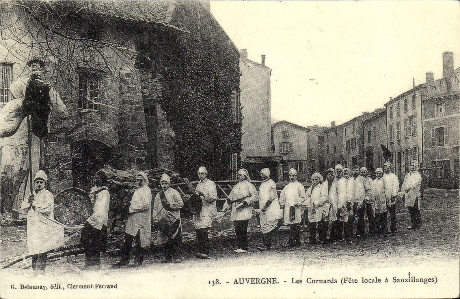Les Cornards — Fête locale à Sauvillanges — G. Delaunay, édit., Clermont-Ferrand