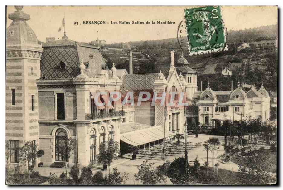 Besançon — Les Bains Salins de la Mouillière — éditeur non visible, n° de série 97