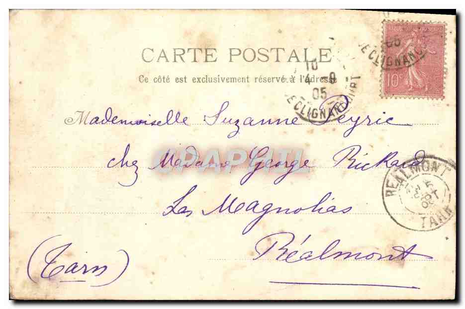 CPA Cannes La Bocca et L'Esterel — Rückseite