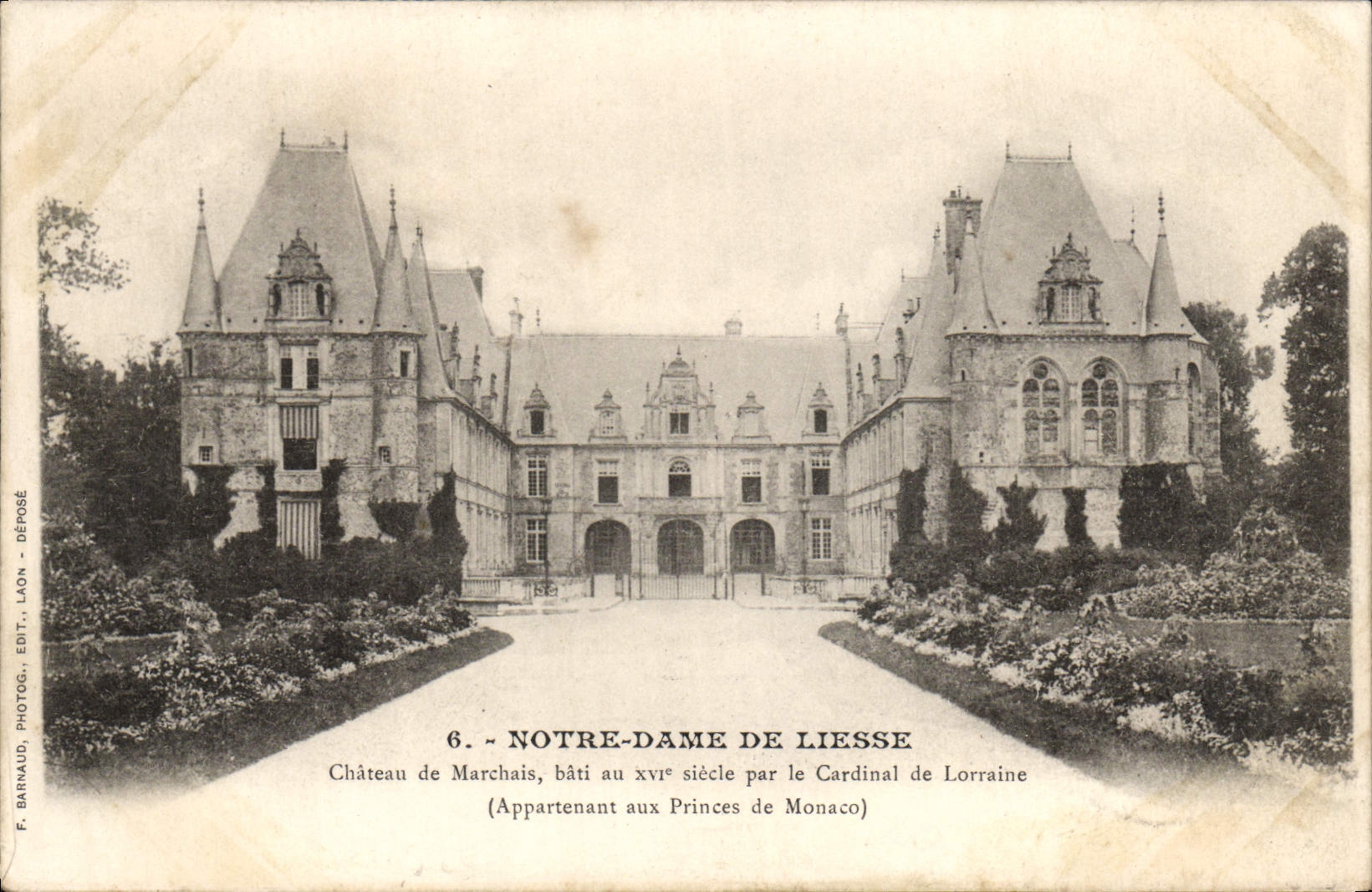 CPA Notre Dame De Liesse Chateau de Marchais 