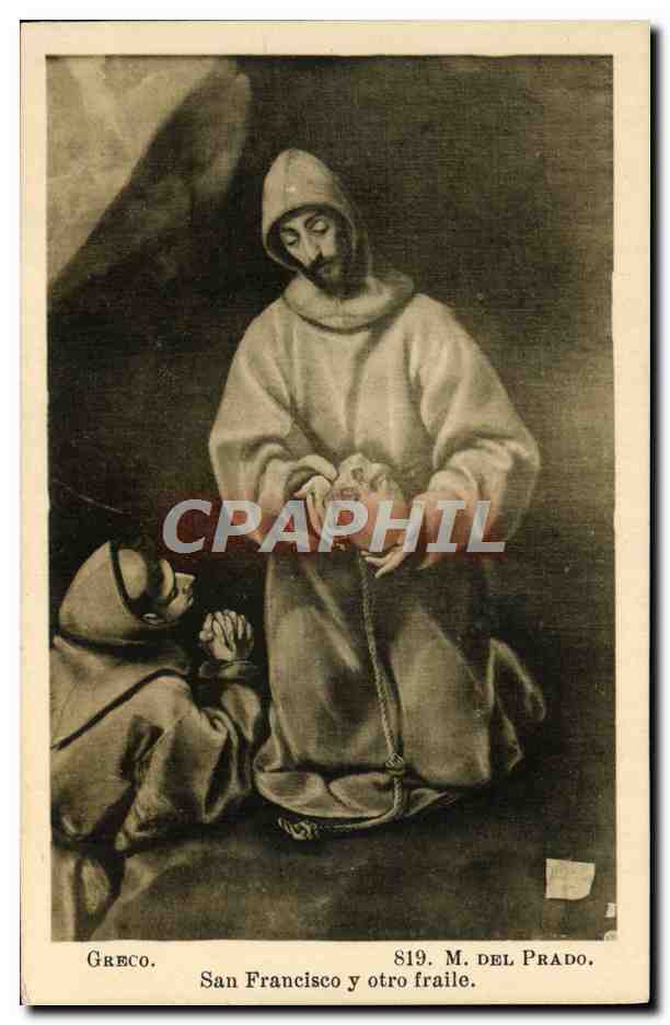 CPA Greco San Francisco Y otro Fraile Museo del Prado