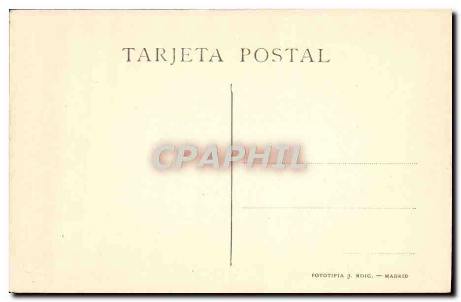CPA Greco San Francisco Y otro Fraile Museo del Prado — Verso