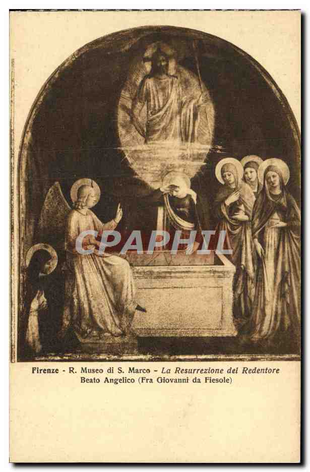 CPA Firenze Museo di S Marco La Resurrezione del Redentore Beato Angelico Fra Giovanni da Fiesole