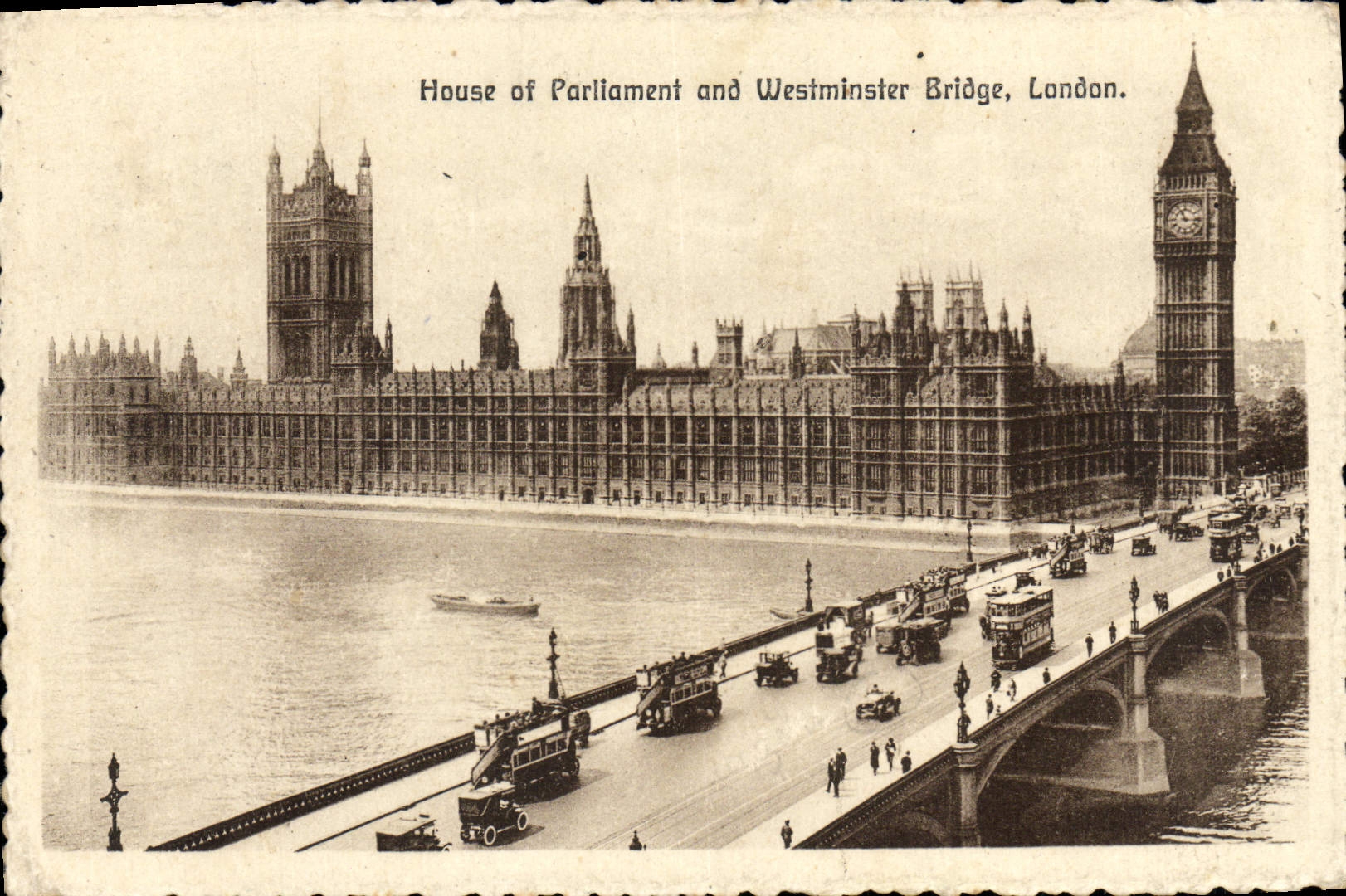 CPA House of Parliament and Westminster Bridge London