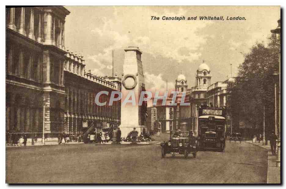 CPA The Cenotaph and Whitehall London Automobile 