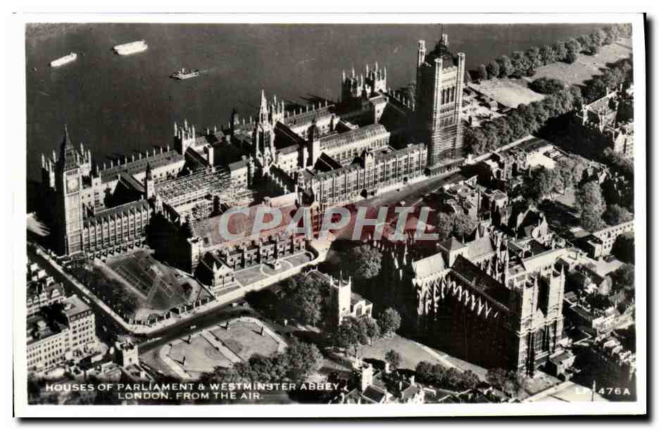 CPM House of Parliament Westminster Abbey London From the Air