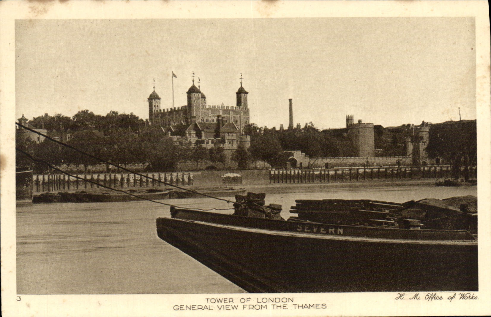 CPA Tower of London General view From the Thames