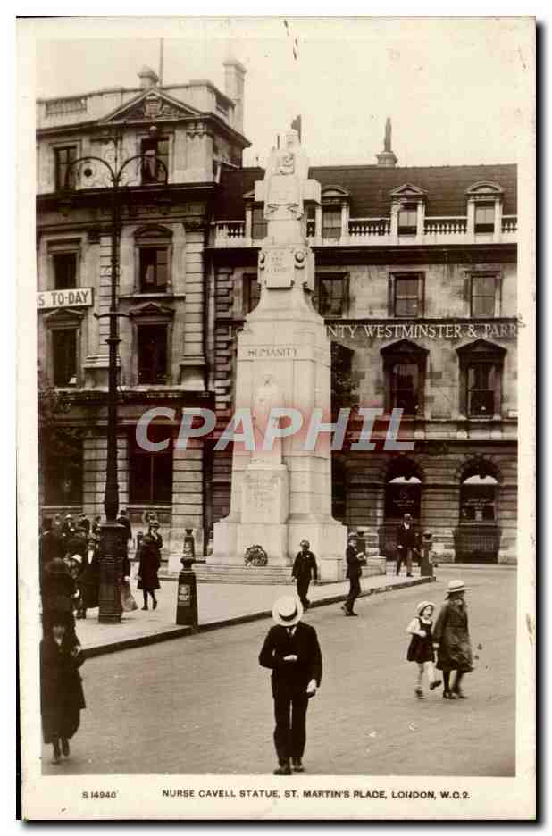 CPA Nurse Cavell Statue St Martins Place London