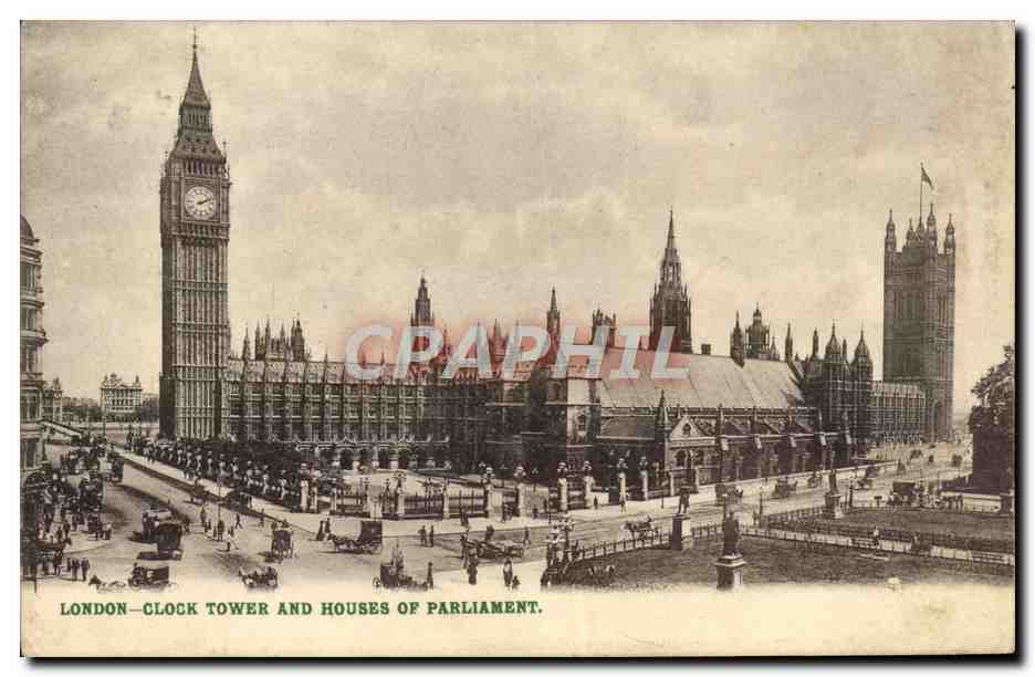 CPA London Clock Tower and Houses of Parliament