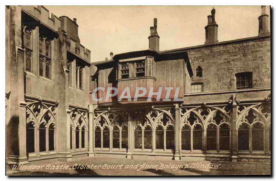 CPA Windsor Castle Cloister Court and anne Boleyn's window