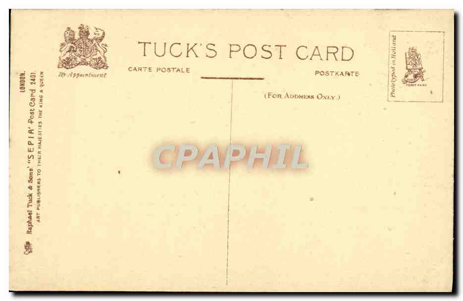 CPA London The Horse Guards Militaria — Rückseite