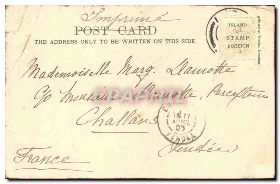 CPA Fleet Street and St Paul's Cathdral London — Rückseite