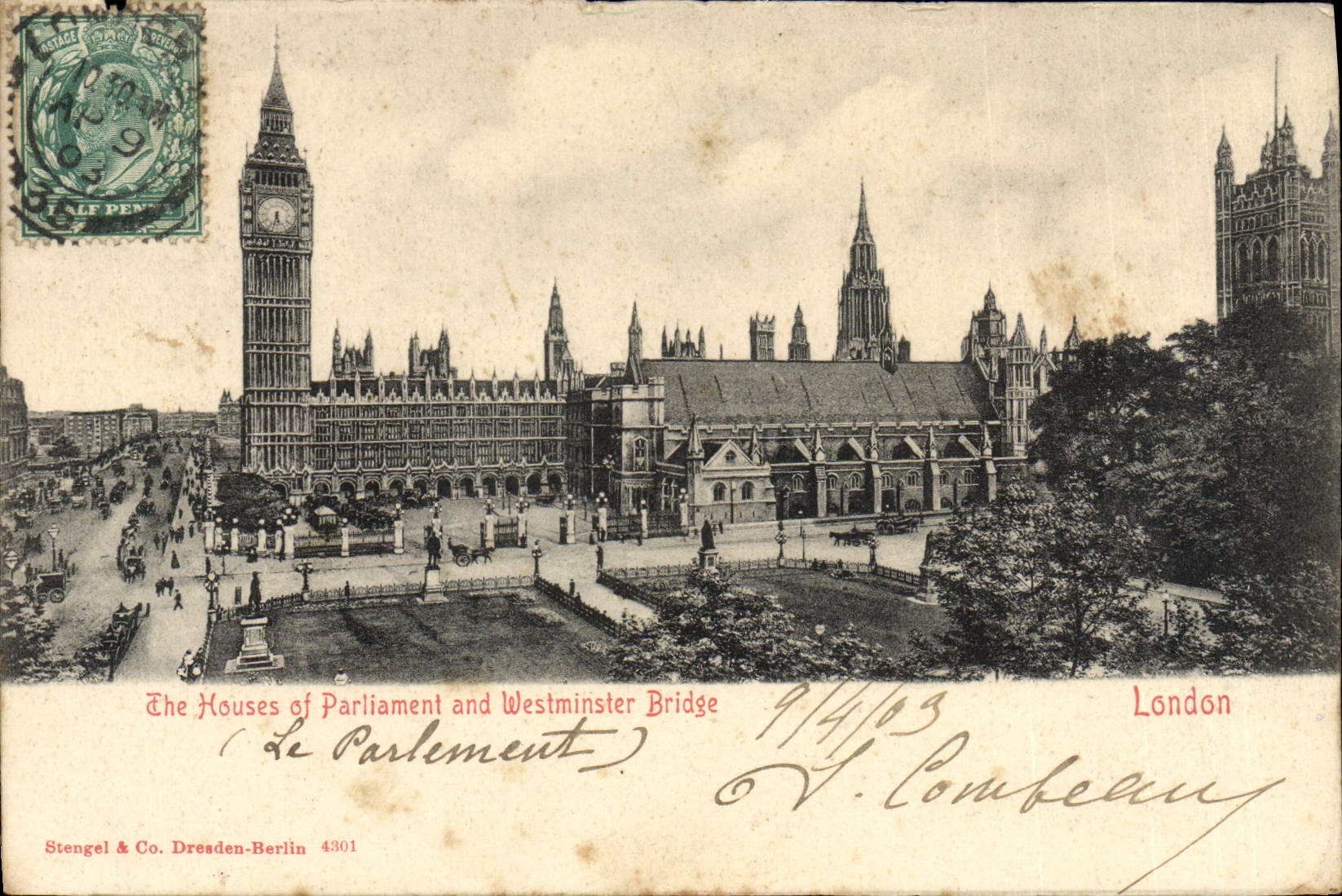 CPA The Houses of Parliament and Westminster Bridge