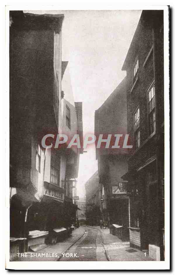 CPA Carte recto verso Bootham Bar and York Minster The Shambles — Rückseite